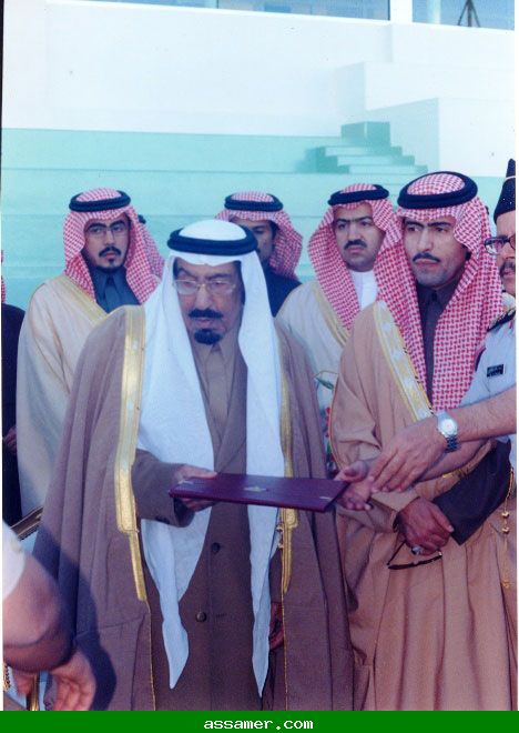 السامر مع والده الامير سعود بن محمد - رحمه الله