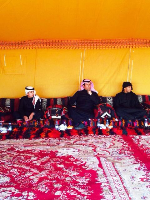 الأمير راشد بن عبدالعزيز والأمير سعود بن عبدالعزيز مع الأمير سلطان بن سعود بمزرعة " نوفا " المملكوكة لـ صاحب السمو الأمير سلطان بن محمد بن سعود الكبير 